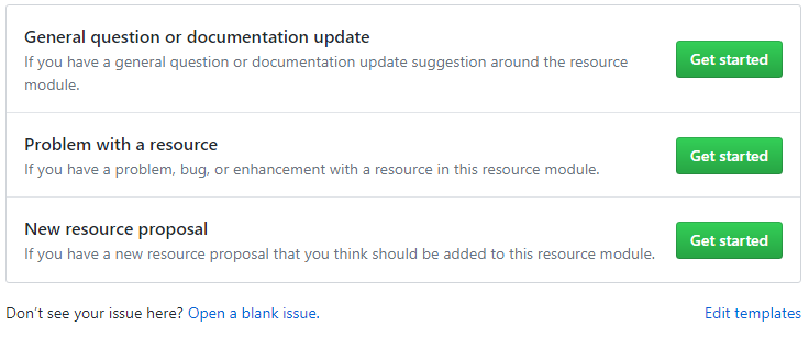 GitHub Choose Issue Template