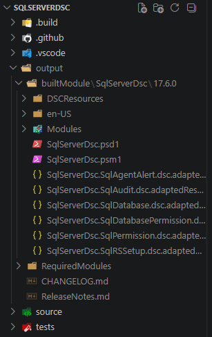 Example using SqlServerDsc to generate adapted resource manifests