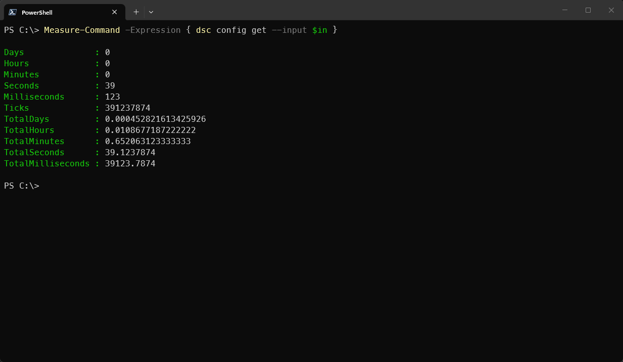 Running WinGet resource without adapted resource manifest
